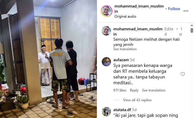 Momen pihak Sahara masuk rumah Yai Mim
